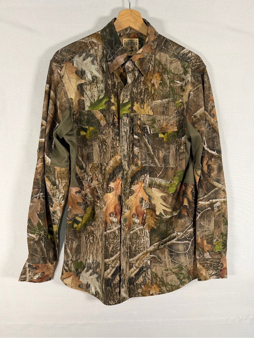 RedHead Camo Hunting Shirt Women’s P TrueTimber Mesh Vent Long Sleeve Button Up